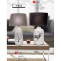 producent Candellux lampy stojące stołowe ceramiczne z abażurem żarówka E27 60W