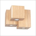 Spotlight Wooddream Cube 2076374 lampa sufitowa z naturalnego drewna dębowego 3 x GU10 LED