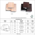 Wooddream Cube lampa drewniana na sufit do przedpokoju 3 x LED GU10 Spotlight