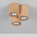lampa sufitowa z drewna dębowego do pokoju  Wooddream Round firmy spotlight