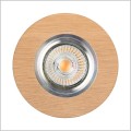 Spotlight Vitar Wood oczko sufitowe z drewnianą ramką średnica 10cm żarówka GU10 LED 10W