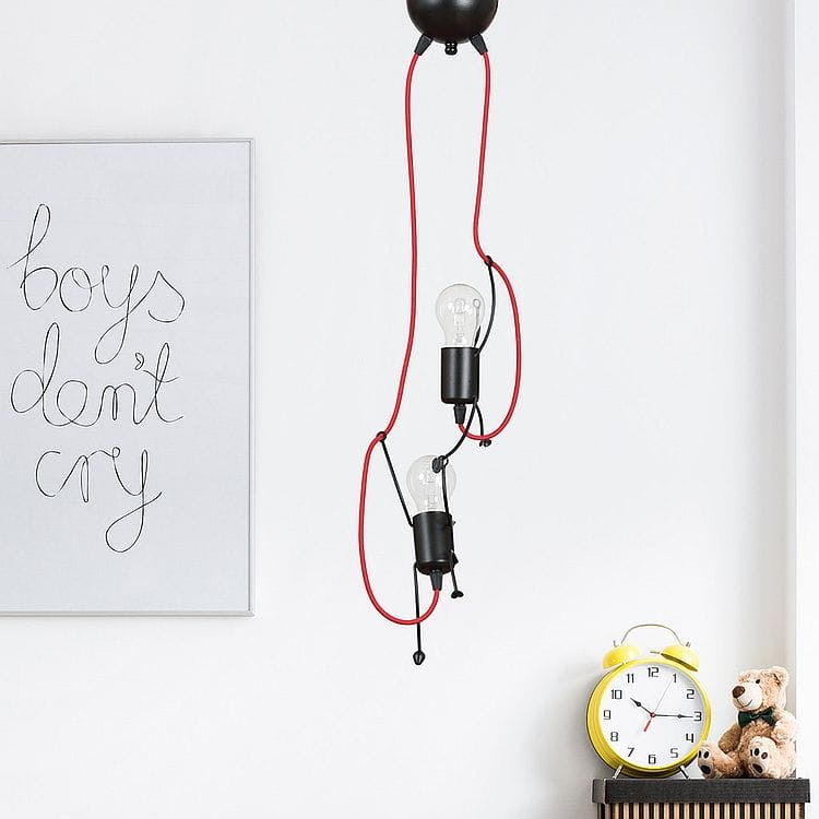 emibig Bobi 2 Black 537/2 czarna lampa wisząca do pokoju dziecięcego 2xE27