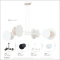 Idea rodzina lamp metalowych w kolorze czarnym i białym z elementami złota polski producent Emibig