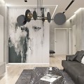 Idea 4 Black czarna lampa wisząca z elementami złota do salonu 4 żarówki E27 Emibig Lighting
