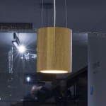 Ruła 24 LED drewniana lampa wisząca naturalny dąb zawieszenie stal nierdzewna polska marka Individual Lighting