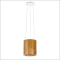drewniana lampa wisząca LED walec śr. 4cm wys. 30cm Individual Lighting Ruła 24