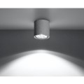 Cullo lampa sufitowa betonowa tuba o średnicy 14cm żarówka GU10
