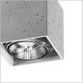 oprawa sufitowa nabudowana z betonu Valde Sollux Lighting