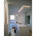 Y-Path drewniane lampy hand made w kształcie litery L z liniowym modułem LED LLE Individual Lighting