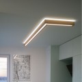 drewniana lampa sufitowa Y-Path świecaca góra-dół moduł liniowy LED polski producent Individual Lighting