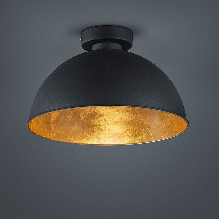 Jimmy czarno złota lampa sufitowa żarówka E27 Tro Reality