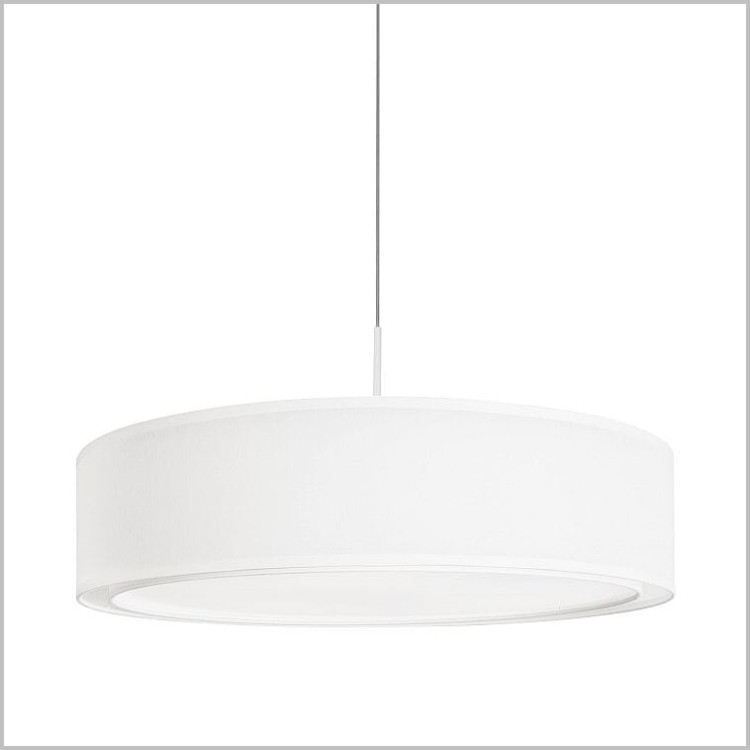 MIST lampa wisząca biała z materiału śr. 50cm polski producent Nowodvorski