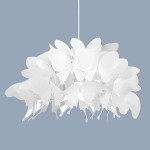 Farfalla biała lampa wisząca abażur motyle 1xE27 LED Light Prestige