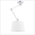 lampa wisząca chrom i biały w stylu glamour Argon Zakyntos 3548