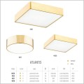 Argon Atlantis kolekcja lamp sufitowych LED w kolorze złota