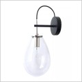 kinkiet szklany klosz+chrom+czarny Fondi LP-1214/1W Light Prestige