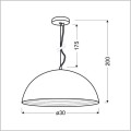 Amalfi 31-26385 lampa miedziana średnica 30cm Candellux