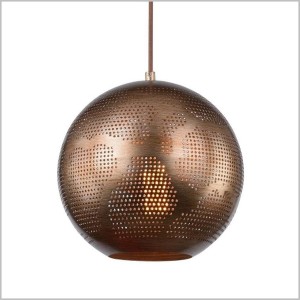 Sfinks miedziana lampa wisząca ażurowa kula 25cm 1xE27 Candellux