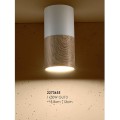 Candellux Tuba Biała Drewno 2273655 lampa sufitowa wysokość 13cm średnica 5.8cm