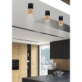 Candellux Tuba Czarna Drewno lampy sufitowe do kuchni