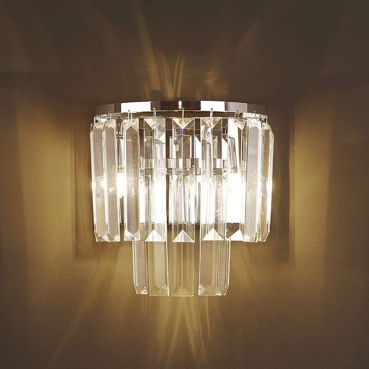 Maxlight Monaco W0209 kinkiet w stylu glamour z podłużnymi kryształami