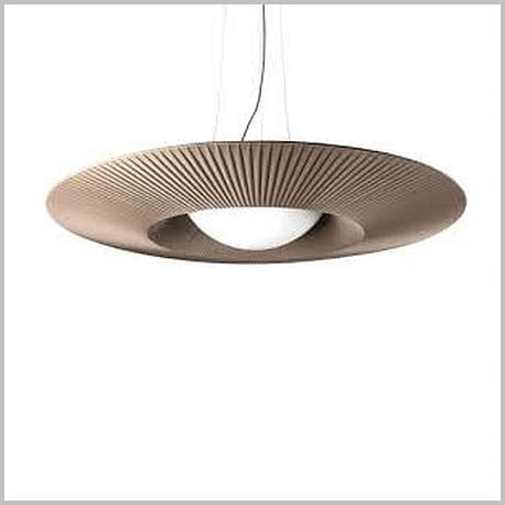 Kandela Blossom ecru lampa wisząca 100cm abażur i klosz szklany