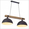 TK Lighting Oslo 1706 lampa sufitowa do kuchni z dwoma metalowymi abażurami 2xE27