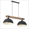 Oslo1706 lampa sufitowa drewno sosnowe i metalowe klosze 2xE27 TK Lighting