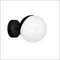 Milagro Sfera Black MLP8854 nowoczesny kinkiet biała szklana kula 1xE14