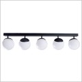 Milagro Sfera Black MLP8859 nowoczesna lampa sufitowa 5 białych kul