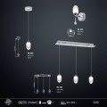 Ovo Eko-Light Milagro lampy LED z kloszem w kształcie kropli wody