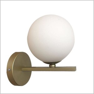 Kama kinkiet mosiądz i szklana kula Candellux