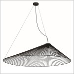 Peak duża druciana czarna lampa wisząca 118 cm 1xE27 Kaja