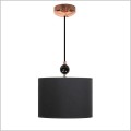 czarno miedziana lampa wisząca Melba 31-39385 Candellux