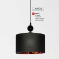 Candellux Melba 31-39385 lampa wisząca z czarnym abażurem 1xE27