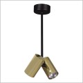Kaja Horin K-4836 lampa sufitowa z dwoma złotymi reflektorami GU10