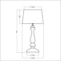 rękodzieło 4concepts lampa szklana z kloszem Versailles