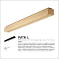 Path L lampa sufitowa drewno naturalne Individual Lighting