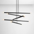 Tubo 10 Black 1072M1 lampa wisząca do nowoczesnego salonu Aldex Artera