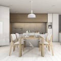 lampa wisząca z białym metalowym kloszem Malmo White mlp6197 Eko Light Milaro
