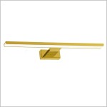 Shine Gold złoty kinkiet LED do łazienki  IP44 60cm Milagro
