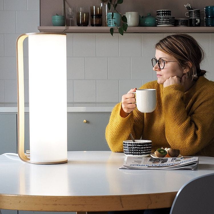Innolux Tubo skandynawska lampa antydepresyjna naturalne drewno