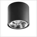 Sollux Tiube SL.0697 Stylowa Oprawa Owal Plafon Czarny Aluminium Żarówka GU10 LED