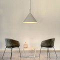 Loftlight Konko Peyote minimalistyczna szara lampa wisząca do salonu