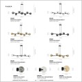 Emibig ROSSI Black seria czarnych lamp z kloszami w kształcie kuli