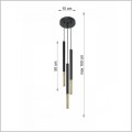 nowoczesny żyrandol trzypunktowy długość do 100cm 3xGU10 Mozaica 3P SL.0893 Sollux Lighting