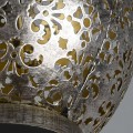 Camiri srebro antyczne R55286188 metalowa lampa z motywem roślinnym do ogrodu Trio Lighting Reality