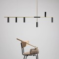 designerska lampa wisząca Trevo 6 Brass 1083K40 6xGU10 Aldex