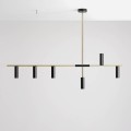 Aldex Trevo 6 Brass 1083K40 lampa wisząca czarno złota