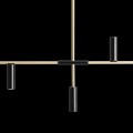 Aldex efektowne oświetlenie salonu Trevo 6 Brass 1083K40